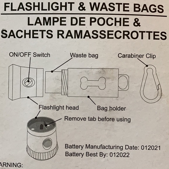 Flashlight & waste bag set - Picture 2 of 2